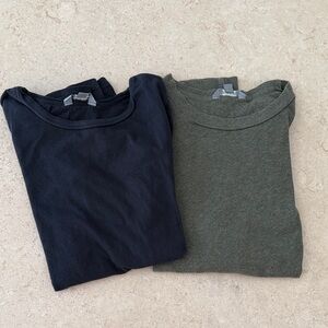 Two Rubbish Long Sleeve Crew Neck T-Shirts